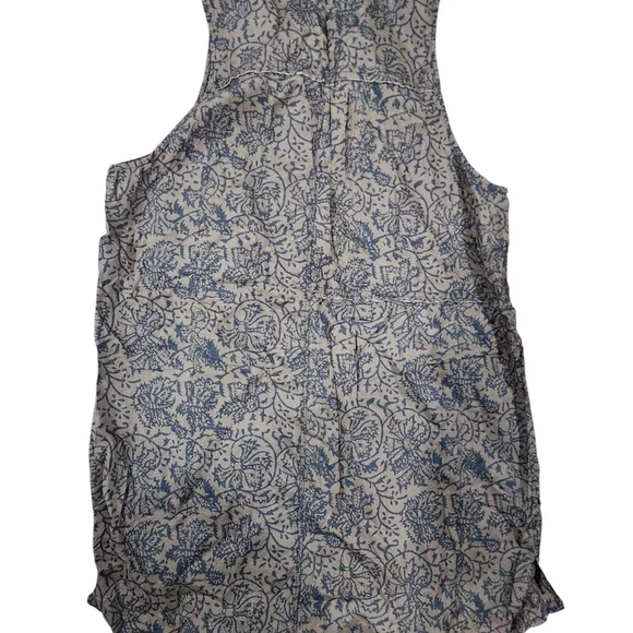 Free People Make My Day Sleep Shirt Long Size Small Button Up Tank Top Womens - Picture 4 of 5